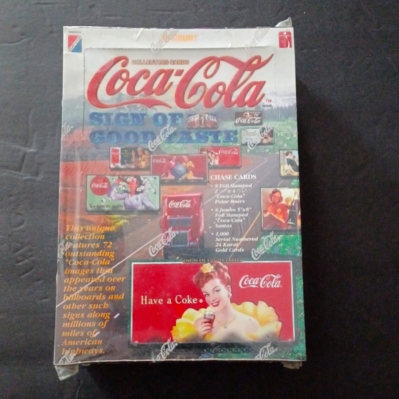 Coca Cola Coke Sign of Good Taste Trading Card Box 36 Packs Collect-a-Card 1996 - Picture 1 of 5